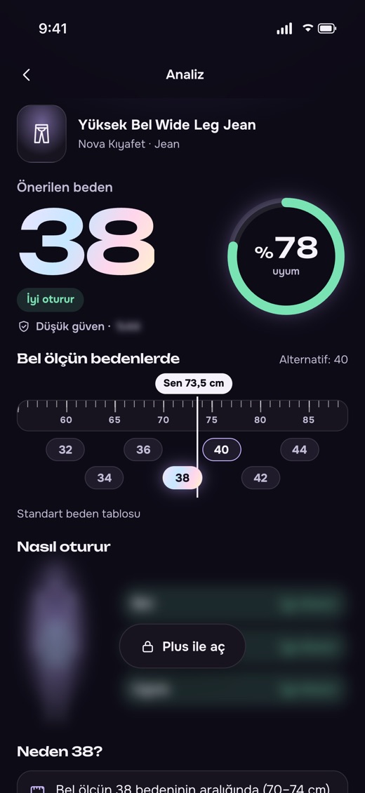 Sizemira uygulamasından bir ekran